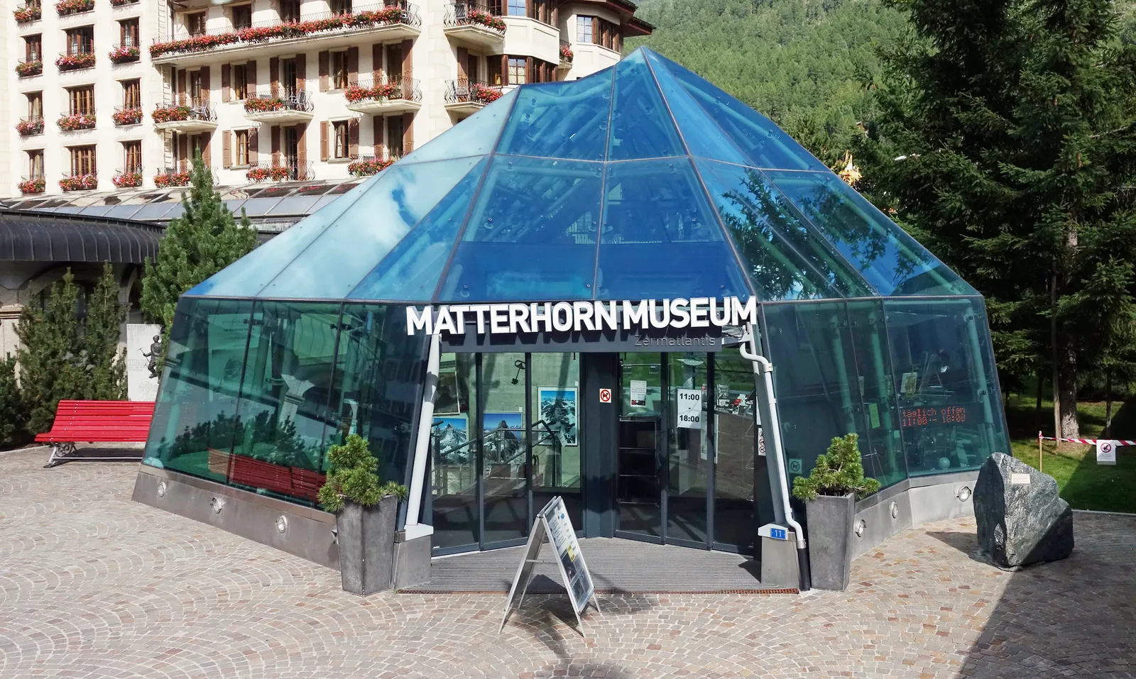 The Matterhorn Museum (Zermatlantis) in the centre of Zermatt